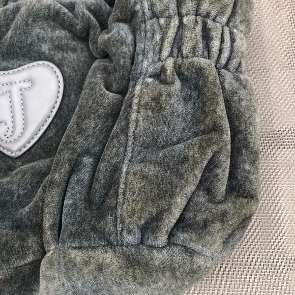 Juicy Couture Vintage 2002 Gray and Pink Velour Bag - Picture 7 of 16
